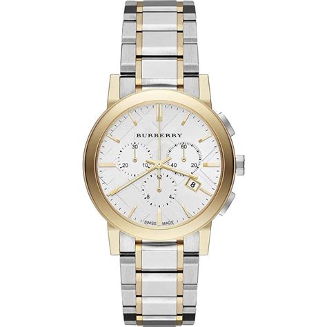 Burberry Unisex Two Tone The City Chronograph Watch BU9751